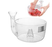 Automatic Fruit Vegetable Strainer - 10 Inch Multifunctional Berry Cleaner for Sink and Home, Convenient Design with Quick Drain Rinsing Function, Practical Container for Meal Preparation