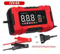 Automatic Intelligent Smart Car Battery Charger Pulse Repair Starter 12V 6A LCD