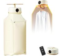 Automatic Ironing Machine | Portable Clothes Dryer Upgraded, Automatic Wireless Vertical Steam Iron | Portable Dryer with Remote Control for Apartment, Travel - User Manual Included (1Pcs)