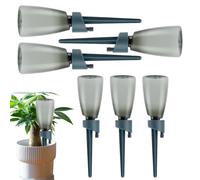 Automatic Irrigation Dripper - 6 Pcs Self Watering Spikes with Control Valve, Plant Self Watering Devices | Vacation Water Stakes for Standard Bottle, Outdoor Garden Yard Balcony Patio Greenhouse Tool