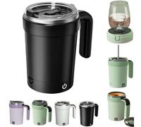Automatic Magnetic Stirring Coffee Mug, 2025 Upgraded Detachable Base Self-Stirring Mug, Auto Stirring Tazze con Lid Handle, Smart Mixing Cup, for Coffee, Hot Chocolate, Milk, Tea & Protein Shakes