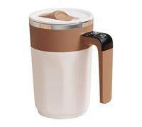Automatic Mixing Mug - 400ml Rechargeable Electric Cup Builtin LCD Screen, Self Powered Drink Blender | Beverage Cocoa Honey Women Men Home Kitchen Bar Office Celebration Present Accessory Portable