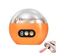 Automatic Nail Clipper, 3 In 1 Electric Polishing Electric Nail Clipper, Auto Nails Clippers with Led Light for Adults Seniors Women Men (Orange,1 set)