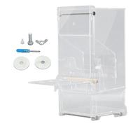 Automatic Parrot Feeder Prevent Spills and Splashes Easy Installation Large Capacity Acrylic Transparent Bird Cage Automatic Feeder