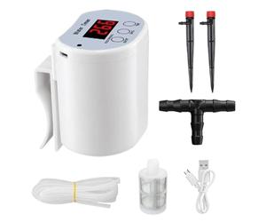 Automatic Plant Waterer, Drip Irrigation Kit, Intelligent Watering System with Timer and Power-Off Protection, Efficient Easy-to-Use Gardening Aid, for Houseplants, Greenhouse
