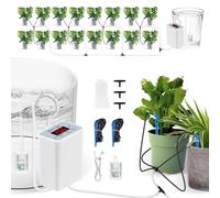 Automatic Plant Waterer, Smart Drip Irrigazione, Programmabile Water Timer Ricaricabile Garden Device, for Pots Raised Beds Lawn Yard Vacation Self Watering Kit Home Balcony Greenhouse 8 vasi