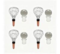 Automatic Plant Watering Device 500ml Slow-Drip per clay Head | Plastic, 500ml Capacity, Slow-drip per clay Head, Transparent Design, per ideal For Indoor Pots Herbs Flowers, 4 Pcs Set