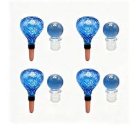 Automatic Plant Watering Device 500ml Slow-Drip per clay Head | Plastic, 500ml Capacity, Slow-drip per clay Head, Transparent Design, per ideal For Indoor Pots Herbs Flowers, 4 Pcs Set