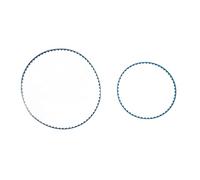 Automatic Pool Cleaner Belt Replacement Lightweight Durable Rubber Drive Track Belt Kit for Polaris 9 100 1017 Swimming Pool Maintenance Accessories 2Pcs Set