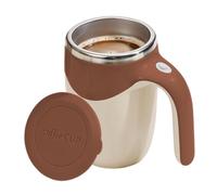 Automatic Rechargeable Stainless Steel Mug, Self Stirring Coffee Cup | Powered Drink Blender, Portable Mixing Vessel, Mug with Leakproof Lid Cover, Vessel for Protein Powder Beverages