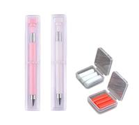 Automatic Refillable Wax Pen, Fine Point Diamond Art Accessories, Diamond Art Pens Refillable with Wax, for Diamond Art Nail DIY Craft (2 pcs-B)