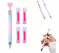 Automatic Refillable Wax Pen, New Upgrade Diamond Art Pens Refillable with 4 Additional Wax Refills, DIY Craft Tool for Nail Art, Jewelry Making & Diamond Painting (Blue)