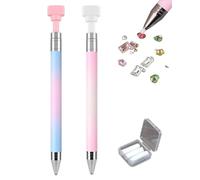 Automatic Refillable Wax Pen, Refillable Wax Pen for Diamond Painting with 3 Additional Wax Refills, Diamond Art Nail DIY Craft (Mix,2PCS)