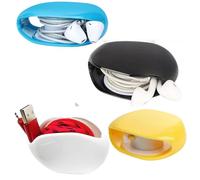 Automatic Retractable Power Cord Reel, Cord Automatic Take-Up Reel, Retractable Power Cord Reel Take-Up For Usb Cables, Headphone Cable, Data Charging Cable Tangle(4pcs A)