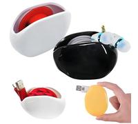 Automatic Retractable Power Cord Reel, Cord Automatic Take-Up Reel, Retractable Power Cord Reel Take-Up For Usb Cables, Headphone Cable, Data Charging Cable Tangle(2pcs B)