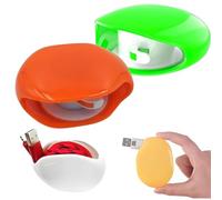 Automatic Retractable Power Cord Reel, Cord Automatic Take-Up Reel, Retractable Power Cord Reel Take-Up For Usb Cables, Headphone Cable, Data Charging Cable Tangle(2pcs C)