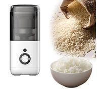 Automatic Rice Bran Separator - 300W portable rice huller with 7 levels of grinding precision and smart timer, convenient for home use and easy to clean
