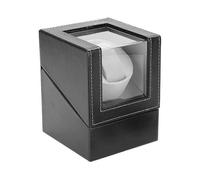 Automatic Rotating Watch Display Box, Quiet Electric Motor Single PU Watch Winder Holder
