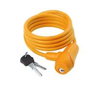 Automatic Silicone Spiral Cable Lock M-Wave, 1500 X 8 Mm, Orange, On Card