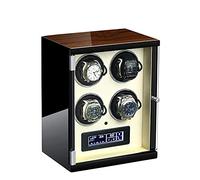 Automatic Single Watch Winder Extremely Silent Motor LCD with Touch Panel with LED Backlight with 5 Rotation Mode Setting with Remote Control Wood Shell Piano Paint Exterior (Beige 4 epitope)