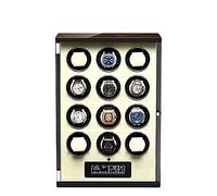 Automatic Single Watch Winder Extremely Silent Motor LCD with Touch Panel with LED Backlight with 5 Rotation Mode Setting with Remote Control Wood Shell Piano Paint Exterior (Beige 12 epitope)