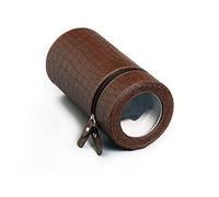 Automatic Single Watch Winder with PU Leather Watches Storage Boxes Easy to Carry- 520g (Brown)