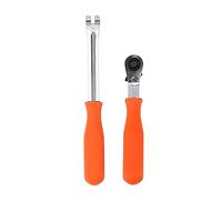 Automatic Slack Adjuster Release Tool, and Wrench Fork End Release Tool, and Double Square Ratcheting Wrench for Air Brake System Adjustments