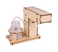 Automatic Soap Dispenser, Wood Model Kit, 5.51x5.12x5.12 inches, Sensor No Touch Handmade, Assembly Invention Toy Package for Students, Adults, Kitchen Bathroom Nursery Countertop Touchless Hygiene