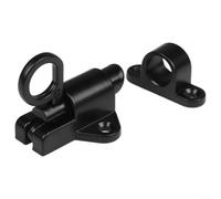 Automatic Spring Latch Aluminum Alloy 58x44mm Black(Black) | Self-closing spring mechanism, smooth automatic return, per durable aluminum alloy, 58x44mm size, black finish