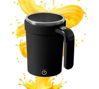 Automatic Stirring Coffee Mug | 380ml Rechargeable Temperature Display,Automatic Stirring Cup 3.36x3.36x7.4inch | for Milk Beverages Birthday Christmas Cafe Bar Travel Desk Home Kitchen Camping
