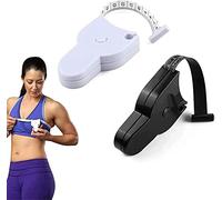 Automatic Telescopic Tape Measure | Perfect Body Tape Measure, Self-Tightening Body Measuring Ruler | Retractable Double Scales Rulers | Perfect Waist Tape Measure | Soft Tape Body Measuring (White)