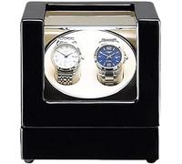 Automatic Watch Winder Automatic Watch Winder Box Wood Shell Black Piano Finish with LED Illumination Super Quiet Motor Dual Power Supply Watch Winder (4+0)