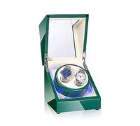 Automatic Watch Winder Box Automatic Double Watch Winder Box with Blue LED Light Green or White Paint Craft Silent Motor Fit Lady And Man Watches Watch Winder (C)