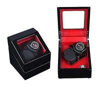 Automatic Watch Winder Box Double Watch Winder Box Quiet Motor with 5 Rotation Modes Wood Shell Watches Storage Display BoxHoliday Gift (H)