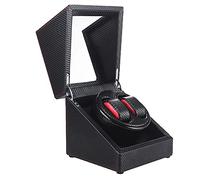 Automatic Watch Winder Box Double Watch Winder Box Quiet Motor with 5 Rotation Modes Wood Shell Watches Storage Display BoxHoliday Gift (B)