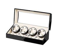 Automatic Watch Winder Box for 8 Watches + 9 Storage Light Quiet Motor Large Capacity Wood Shell Piano Paint Exterior