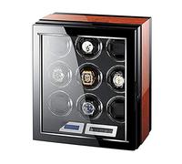 Automatic Watch Winder Box Remote Control LCD Touch Screen Light Quiet Motor for Men Women Gift Large Capacity (2+0)