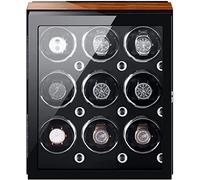 Automatic Watch Winder for 4/6/ 9 Watches Adjustable Watch Pillows Light Quiet Motor 4 Rotation Mode Settings beautiful scenery