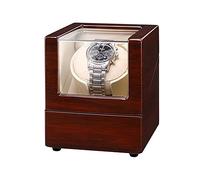 Automatic Watch Winder with Quiet Motor 5 Rotation Mode Setting Open And Shut Down Featured Battery Powered Or AC Adapter (F)