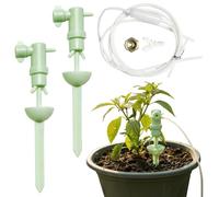 Automatic Watering System - 2 pezzi Plant Waterer - Irrigation Dripper | Auto Plant Waterings Spike | Inserto Self Watering Planter con pantaloni da 1,5 m per Flower Care Pot Moisture Maintenance