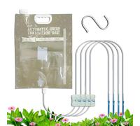Automatic Watering System | Drip Irrigation Bag For Garden - Houseplant Irrigation Bag With 4 Outlets,Automatic Irrrigation For Vacation Office Apartment Garden Nursery Growers Terrace Young Trees