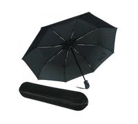 Automatic Wind-resistant Umbrella with Zip Case - Black - for Women And Men