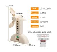 Automatic Window Opener Motor Drive 400MM Chain Actuators Remote Control Switch Optional Accessories Ampiamente utilizzato(Wind Sensor)