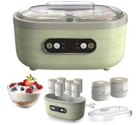 Automatic Yogurt Maker with LED Display And Timer, Adjustable Time Constant Temperature Heating for Homemade Yoghurt And Cheese