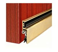 Automatica Antirumore Paraspifferi Porta Interni Di Appartamento | Alluminio 60 70 80 90 100 Cm Montaggio A Superficie, Guarnizione A Caduta Automatica, Protezione Da Polvere E Luce