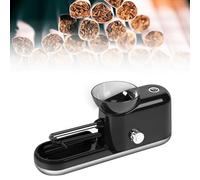 Automatico Della Sigaretta Del Rullo Del Tabacco Delle Macchine di Riempimento Della,Macchinetta Elettrica Automatica per Sigarette,8mm/6.5mm Due Tubi di Sigaretta,per Fumatori(Compreso Tu(Color:Nero)