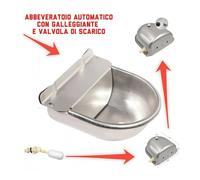 AUTOMATICO PER CANI CAVALLI CON GALLEGGIANTE E SCARICO IN ACCIAIO