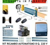 Automatismo Elettrico 220 V Completo per Cancello Scorrevole Motorizzato 8 Q.li