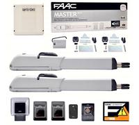 AUTOMAZIONE PER CANCELLI A BATTENTE 24V MASTER KIT FAAC 104415144 AUTOMATISMI