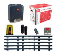 Automazione scorrevole Bft Kit Deimos BT B400 kg 24v + 5mt Cremagliera in nylon